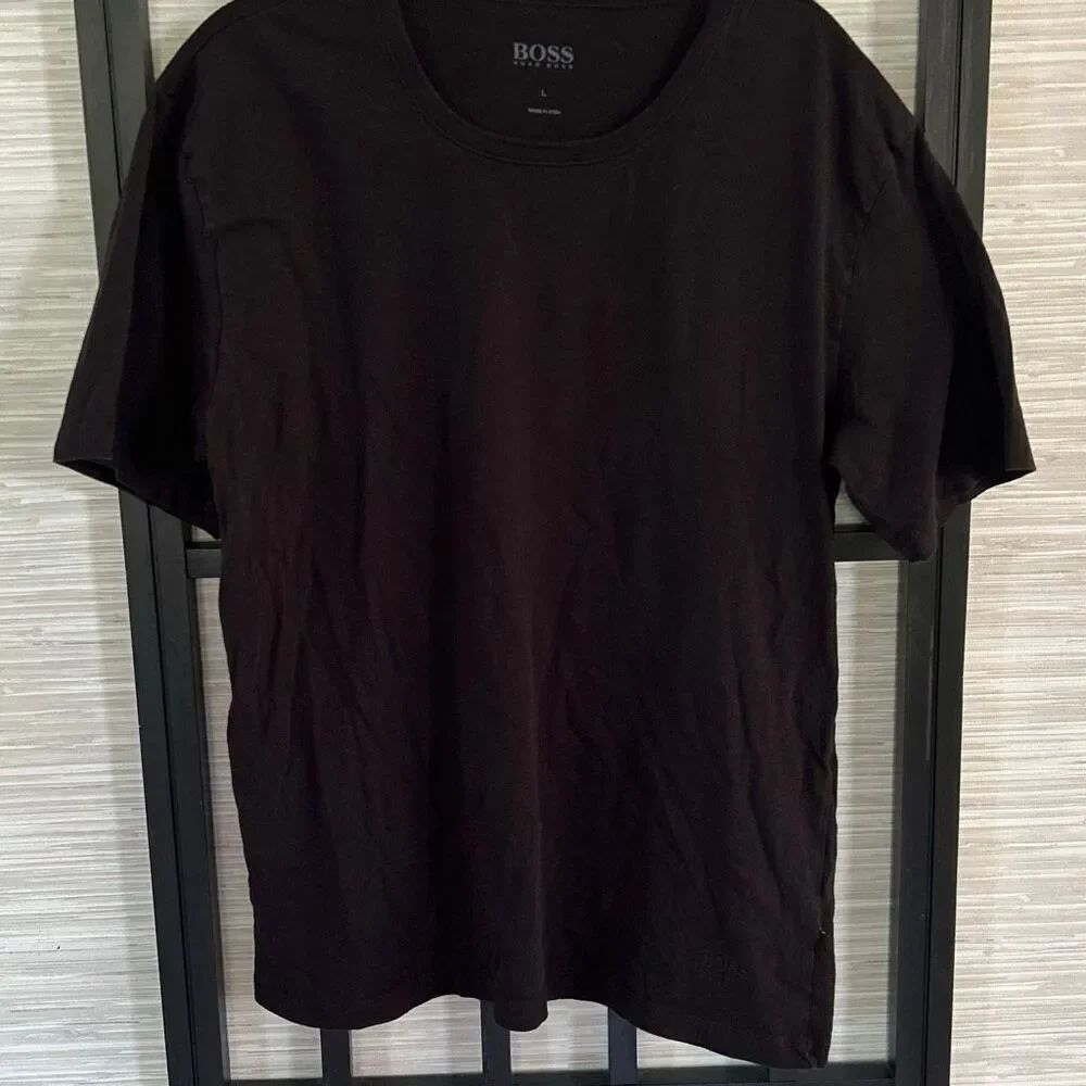 BOSS Hugo Boss black cotton T-shirt size￼L